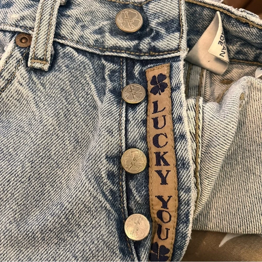 Vintage 90s Lucky Brand “Lucky You” Womens Jeans Classic Fit  Button Fly Sz 8/29 - Picture 6 of 8